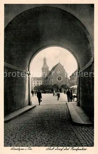 AK / Ansichtskarte Bautzen Blick durch das Reichentor Bautzen