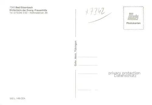 AK / Ansichtskarte Bad_Ditzenbach Muetterheim Bad_Ditzenbach