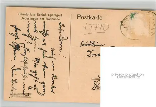 AK / Ansichtskarte ueberlingen_Bodensee Sanatorium Schloss Spetzgart ueberlingen Bodensee