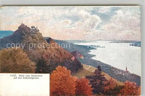 AK / Ansichtskarte ueberlingen_Bodensee Blick vom Haldenhof zum ueberlingersee ueberlingen Bodensee