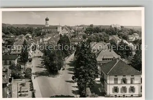 AK / Ansichtskarte Stockach_Baden Panorama Kirche Stockach_Baden