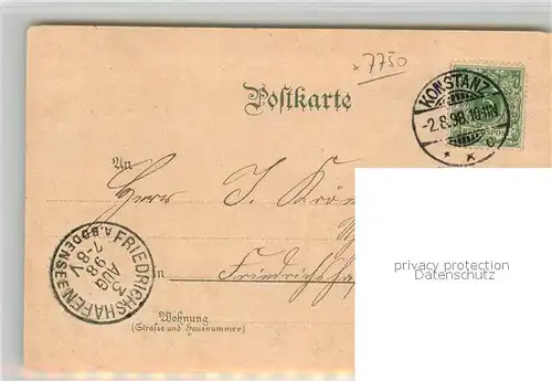 AK / Ansichtskarte Konstanz_Bodensee Panorama Mondschein Konstanz_Bodensee