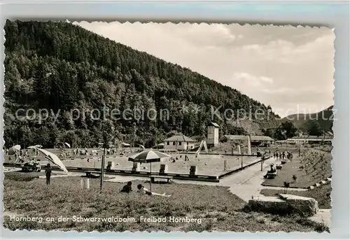 AK / Ansichtskarte Hornberg_Schwarzwald Freibad Hornberg Schwarzwald