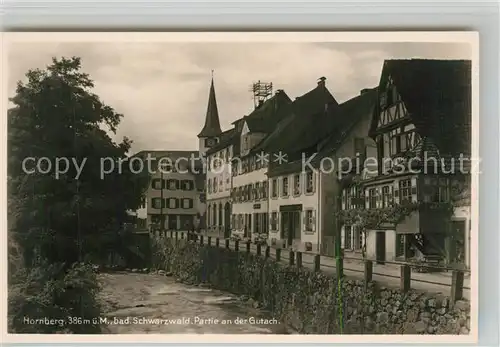 AK / Ansichtskarte Hornberg_Schwarzwald Gutach Stadtpanorama Hornberg Schwarzwald