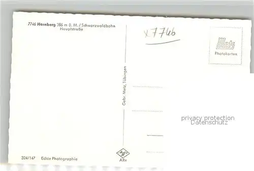 AK / Ansichtskarte Hornberg_Schwarzwald Hauptstrasse Hornberg Schwarzwald