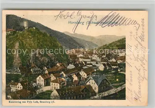 AK / Ansichtskarte Hornberg_Schwarzwald Panorama Hornberg Schwarzwald