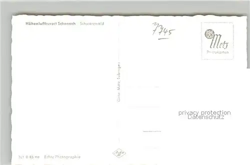 AK / Ansichtskarte Schonach_Schwarzwald Panorama Schonach Schwarzwald