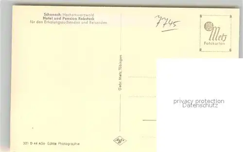 AK / Ansichtskarte Schonach_Schwarzwald Panorama Schonach Schwarzwald