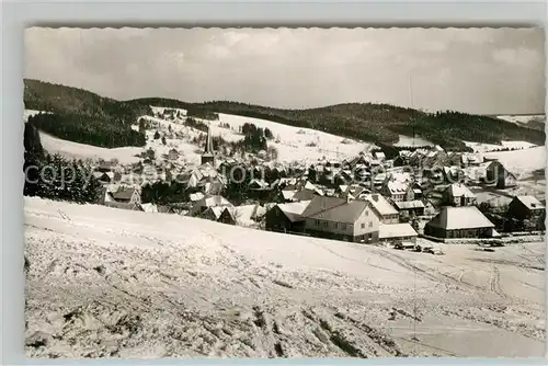 AK / Ansichtskarte Schonach_Schwarzwald Hotel Pension Rebstock Schonach Schwarzwald