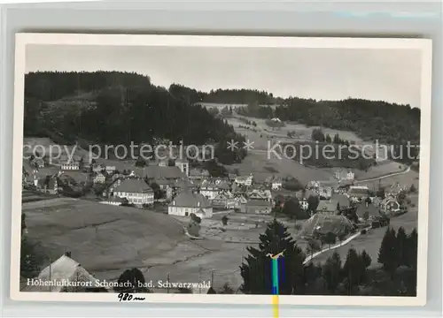 AK / Ansichtskarte Schonach_Schwarzwald Panorama Schonach Schwarzwald