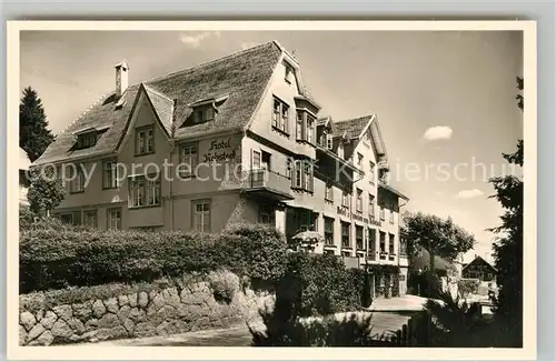 AK / Ansichtskarte Schonach_Schwarzwald Hotel Pension Rebstock Schonach Schwarzwald