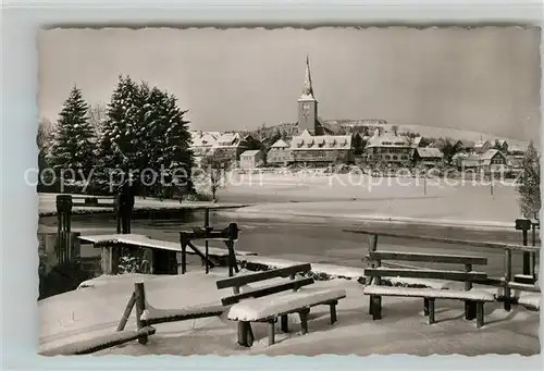 AK / Ansichtskarte Schonach_Schwarzwald Winterlandschaft Schonach Schwarzwald