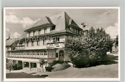 AK / Ansichtskarte Schonach_Schwarzwald Hotel Pension Lamm Schonach Schwarzwald