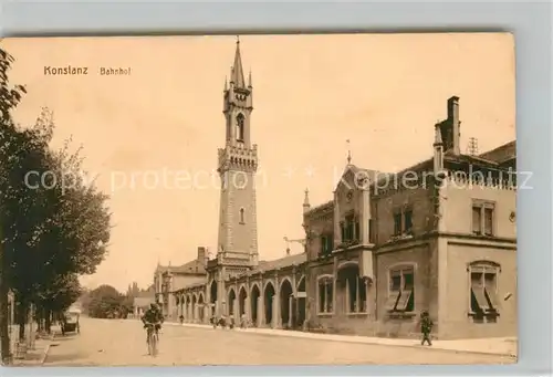 AK / Ansichtskarte Konstanz_Bodensee Bahnhof Konstanz_Bodensee