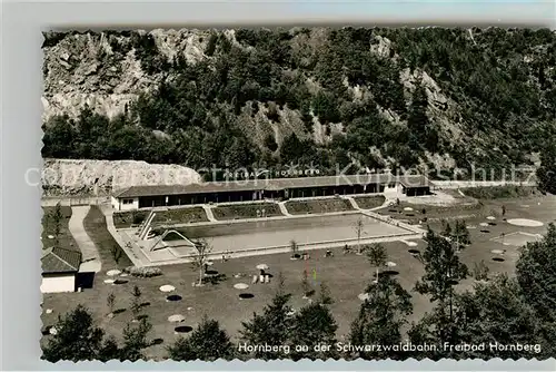 AK / Ansichtskarte Hornberg_Schwarzwald Freibad Hornberg Schwarzwald