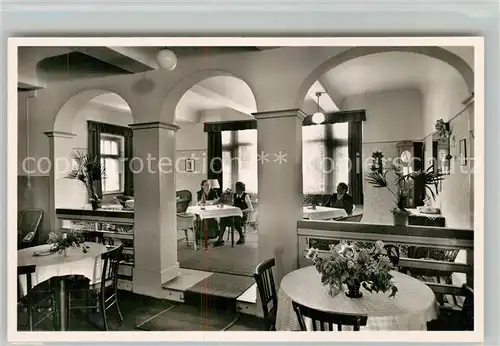 AK / Ansichtskarte Schonach_Schwarzwald Hotel Pension Lamm Diele Schonach Schwarzwald