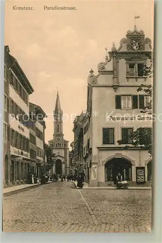 AK / Ansichtskarte Konstanz_Bodensee Paradiesstrasse Konstanz_Bodensee