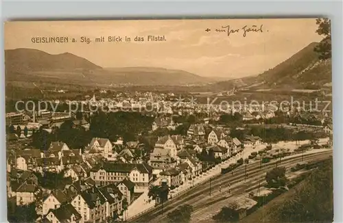 AK / Ansichtskarte Geislingen_Steige Blick in das Filstal  Geislingen_Steige