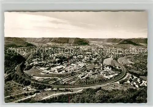AK / Ansichtskarte Geislingen_Steige Fliegeraufnahme Panorama Geislingen_Steige