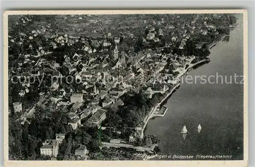 AK / Ansichtskarte ueberlingen_Bodensee Fliegeraufnahme ueberlingen Bodensee