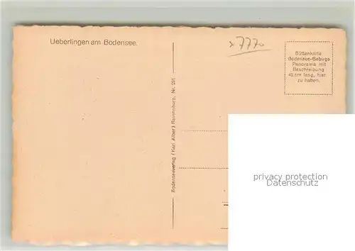 AK / Ansichtskarte ueberlingen_Bodensee Panorama ueberlingen Bodensee
