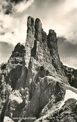 AK / Ansichtskarte Torri_Vajolet Gipfelblick Torri_Vajolet