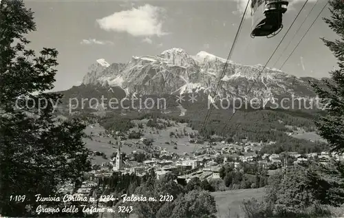 AK / Ansichtskarte Cortina_d_Ampezzo Funivia Cortina Faloria Gruppo delle Tofane Cortina_d_Ampezzo