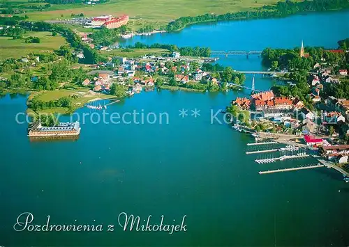 AK / Ansichtskarte Mikolajki_Ostpreussen Fliegeraufnahme PAN Dragon  Mikolajki_Ostpreussen