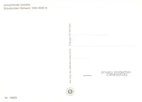 AK / Ansichtskarte Lenzerheide_GR Valbella Panoramakarte Lenzerheide GR