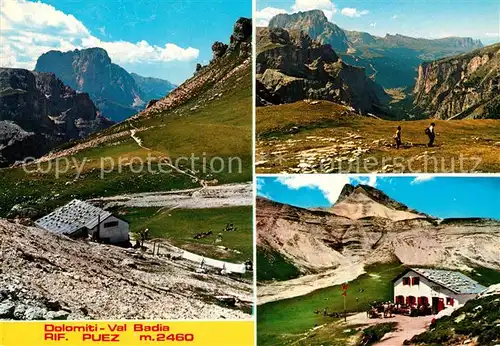 AK / Ansichtskarte Val_Badia Dolomiten Rif. Puez Val_Badia