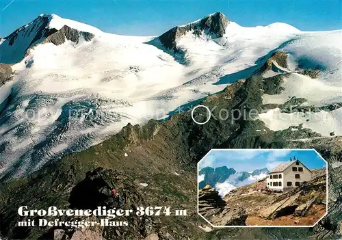 AK / Ansichtskarte Grossvenediger Fliegeraufnahme Defregger Haus Grossvenediger