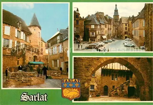 AK / Ansichtskarte Sarlat la Caneda Place de la Liberte Marche Sarlat la Caneda