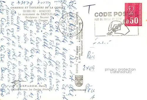 AK / Ansichtskarte Ajaccio Monument de Napoleon Ajaccio