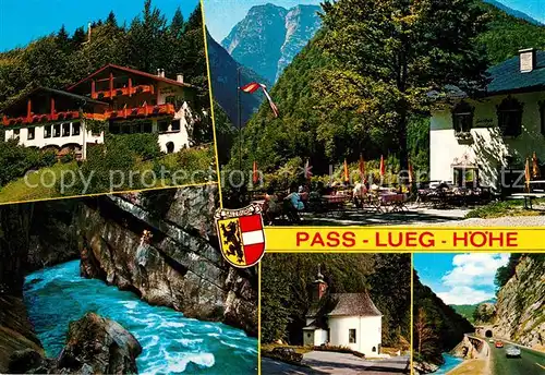 AK / Ansichtskarte Golling_Salzach Gasthof Pension Pass Lueg Hoehe Salzachklamm Golling Salzach