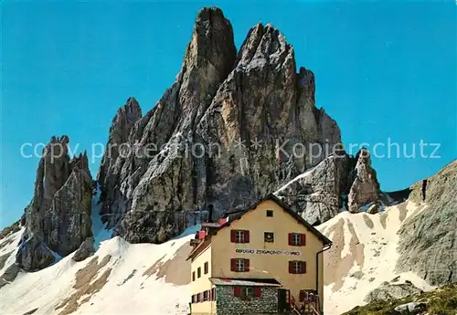 AK / Ansichtskarte Zsigmondyhuette Cima Dodici Croda dei Toni Zwoelferkogel Zsigmondyhuette