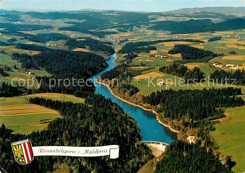 AK / Ansichtskarte Oberkappel Fliegeraufnahme Rannatalsperre Altenhof Hofkirchen Neustift Oberkappel