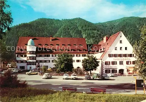 AK / Ansichtskarte Ettal Hotel Ludwig der Bayer mit Klosterhof Ettal