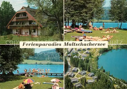 AK / Ansichtskarte Feldkirchen_Kaernten Feriendorf Maltschachersee Strand Feldkirchen Kaernten