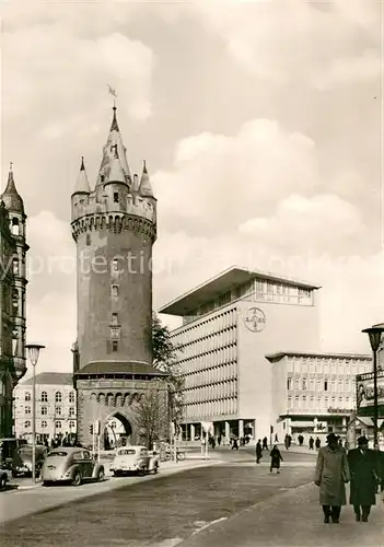 AK / Ansichtskarte Frankfurt_Main Eschenheimer Turm und Bayer Haus Frankfurt Main