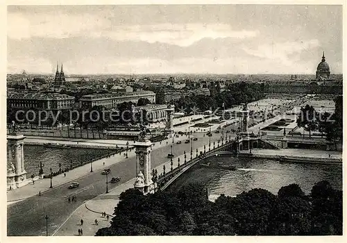 AK / Ansichtskarte Paris Le Pont Alexandre III et lEsplanade des Invalides Paris