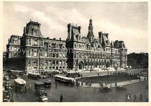 AK / Ansichtskarte Paris Hotel de Ville Paris