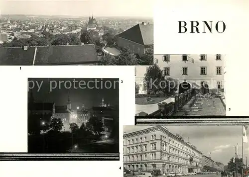 AK / Ansichtskarte Brno_Bruenn Hradu na mesto Rude armady Mendelova pokusna zahradka Hotel Grand Brno_Bruenn