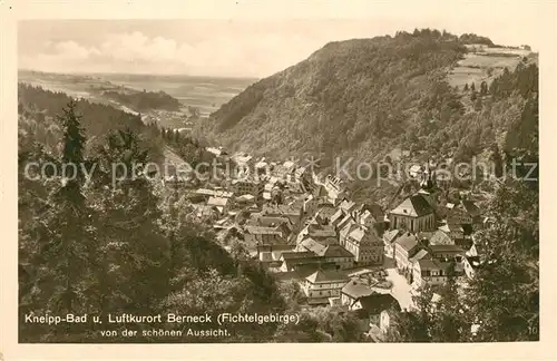 AK / Ansichtskarte Bad_Berneck Panorama Blick von der schoenen Aussicht Bad_Berneck