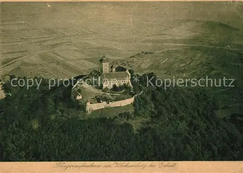 AK / Ansichtskarte Erfurt Wachsenburg Fliegeraufnahme Erfurt