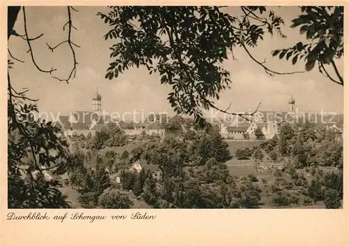 AK / Ansichtskarte Schongau Durchblick vom Waldrand aus Schongau