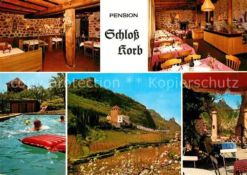 AK / Ansichtskarte Missian_Bozen bei Eppan Pension Schloss Korb Missian Bozen