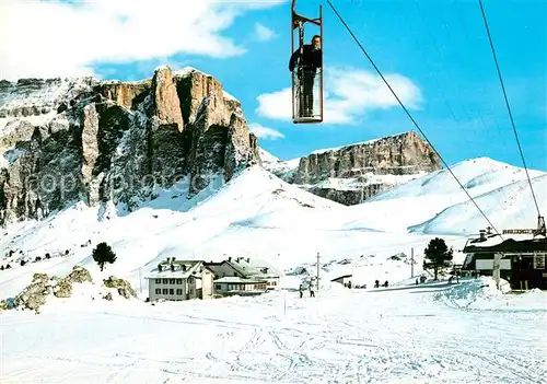 AK / Ansichtskarte Passo_Sella Torri del Sell Stehlift Passo_Sella