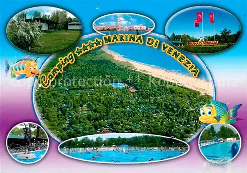 AK / Ansichtskarte Punta_Sabbioni Fliegeraufnahme Camping Marina di Venezia Punta Sabbioni