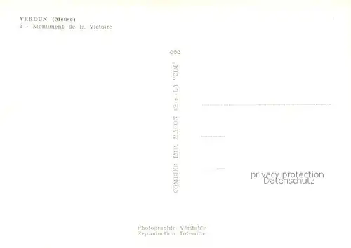 AK / Ansichtskarte Verdun_Meuse Monument de la Victoire Verdun Meuse