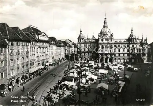 AK / Ansichtskarte Graz_Steiermark Hauptplatz Markt Graz_Steiermark